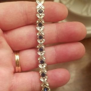 Silver Sapphire bracelet